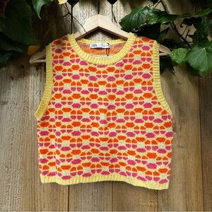 ZARA Knit Crop Tank Size S